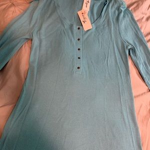 Turquoise Maternity/Nursing shirt